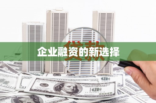 崇阳企业融资的新选择