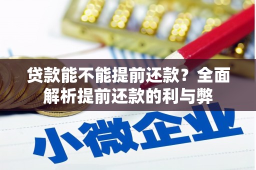 崇阳贷款能不能提前还款？全面解析提前还款的利与弊