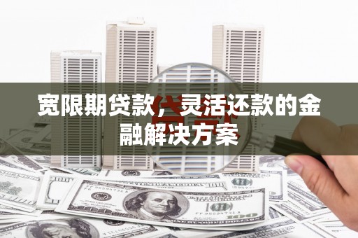 崇阳宽限期贷款，灵活还款的金融解决方案