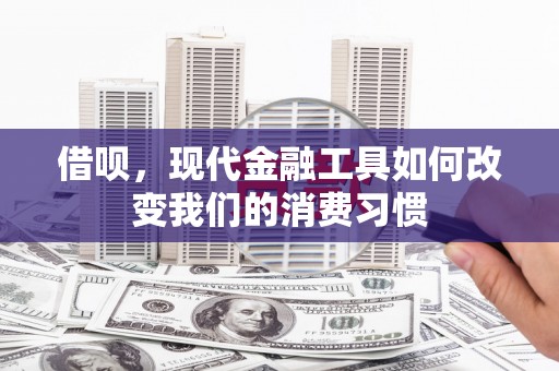 崇阳借呗，现代金融工具如何改变我们的消费习惯