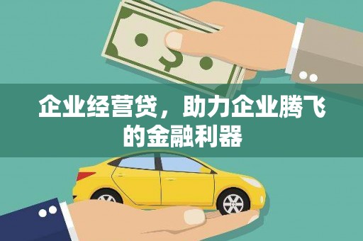 崇阳企业经营贷，助力企业腾飞的金融利器