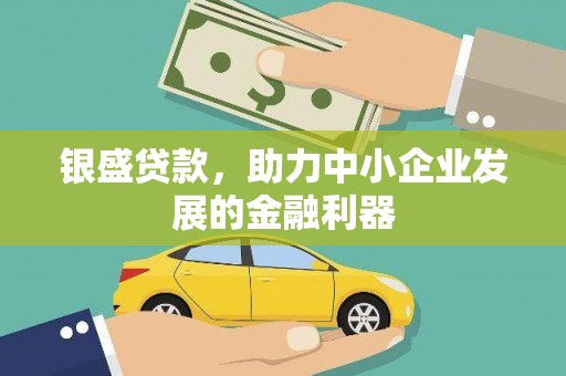 崇阳银盛贷款，助力中小企业发展的金融利器