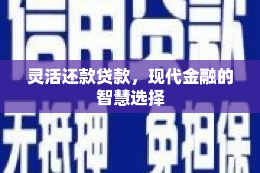 崇阳灵活还款贷款，现代金融的智慧选择