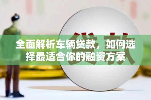 崇阳全面解析车辆贷款，如何选择最适合你的融资方案