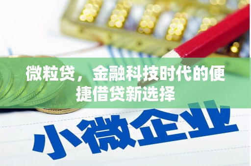 崇阳微粒贷，金融科技时代的便捷借贷新选择